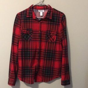🎈LAST CALL! Red Plaid Button Up Shirt🎈